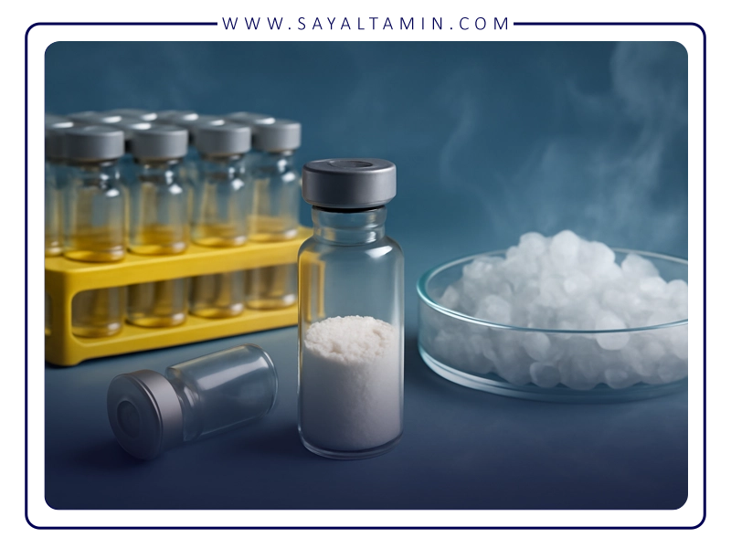 Storage of lyophilized and freeze-dried products in argon