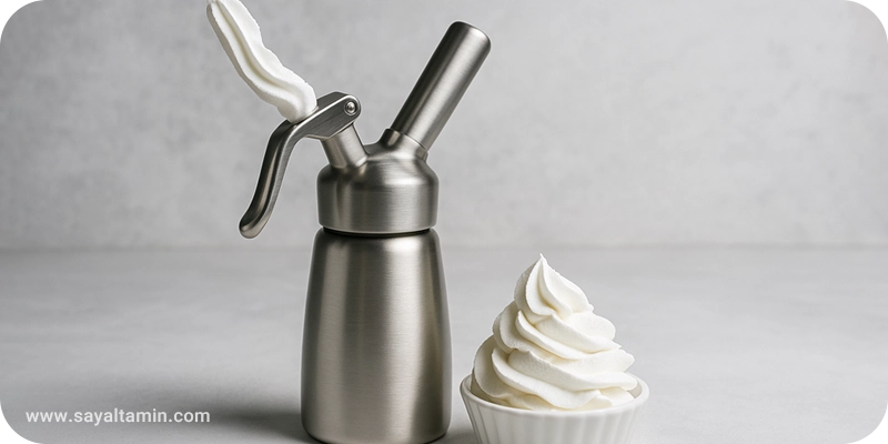 کاربرد نیتروس اکساید در خامه قنادی فرم گرفته