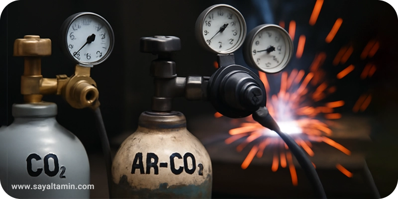 مقایسه گاز کربنیک خالص و مخلوط آرگون-کربنیک در فرآیند جوشکاری