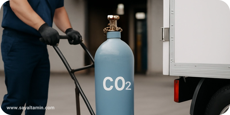 چگونگی تأمین و تحویل گاز کربنیک