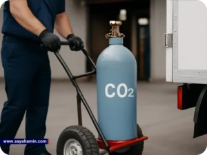 چگونگی تأمین و تحویل گاز کربنیک