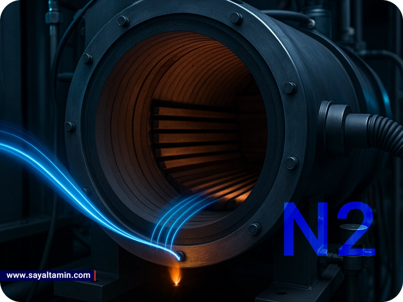 کاربرد گاز نیتروژن در کوره های گرافیتی
