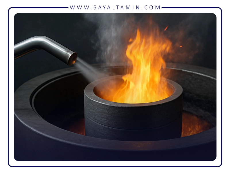 نقش آرگون در حفاظت از گرافیت و مواد داخل کوره