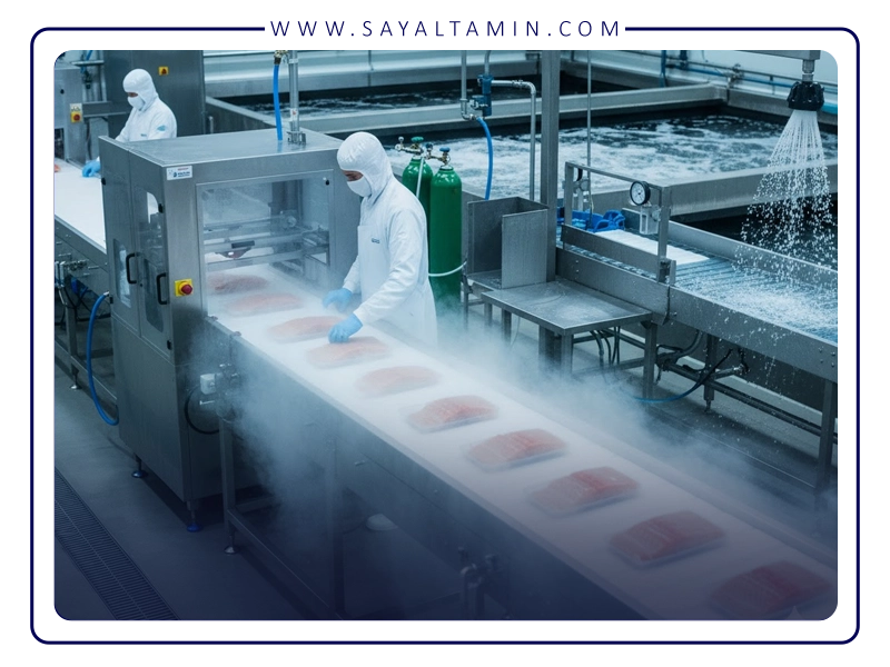 Processing, packaging and storage of fishery products