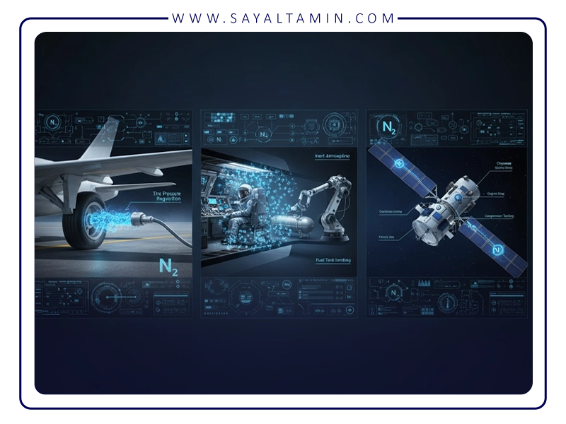 Various applications of nitrogen in the aerospace industry