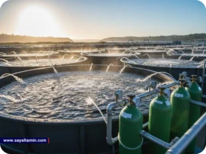 گاز اکسیژن در صنعت شیلات