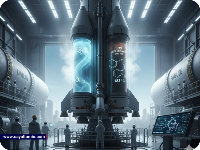 گاز اکسیژن در سوخت موشک