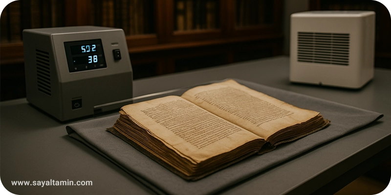 گاز ارگون در محافظت از اسناد