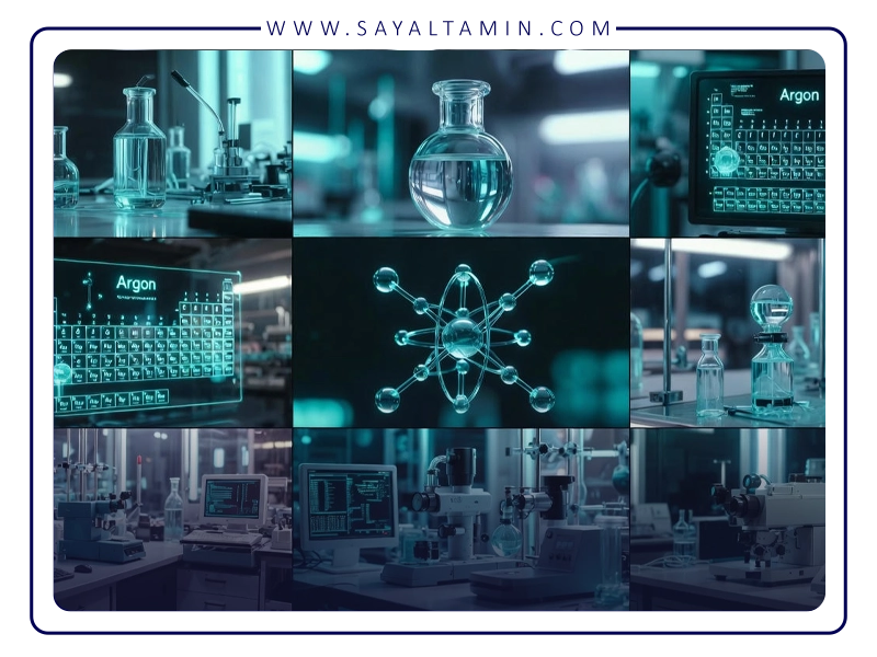 آرگون <span class='tooltip-dictionary' data-tooltip='گروهی از عناصر شیمیایی بیاثر (مانند هلیوم، نئون، آرگون) که به دلیل واکنشناپذیری بالا در بسیاری از کاربردهای حساس مثل پزشکی و صنعت استفاده میشوند.'>گاز نجیب</span> و ویژگیهای آن