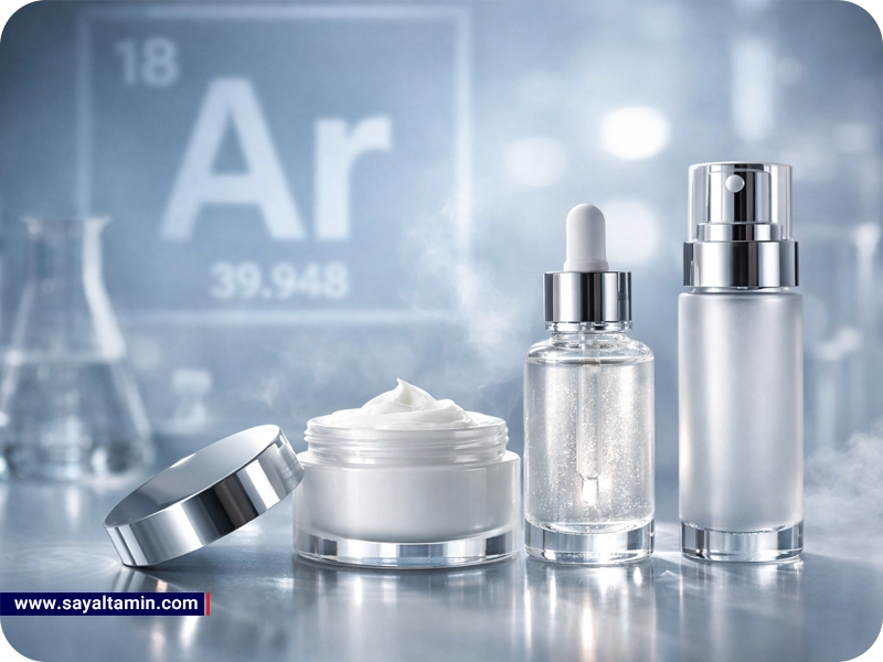 گاز آرگون در لوازم آرایشی