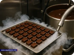 کاربرد گاز کربن دی‌اکسید (CO₂) در صنعت شکلات‌سازی؛