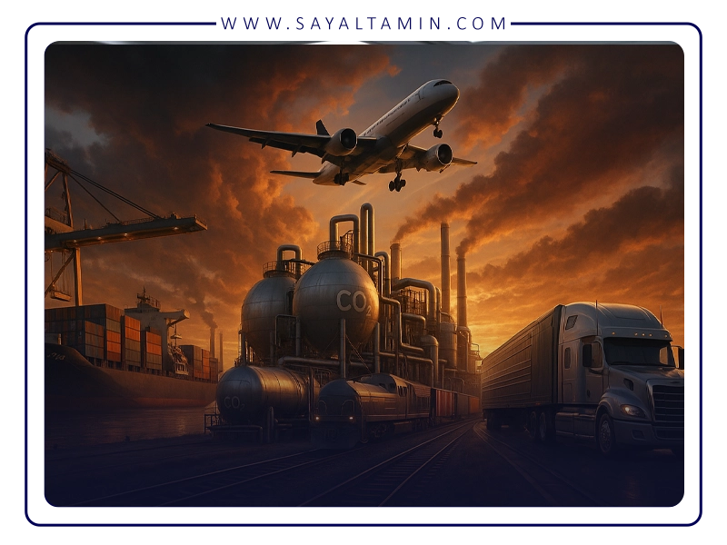نقش کربن دی‌اکسید در صنعت حمل‌ونقل؛ از فرآیندهای صنعتی تا سوخت‌های نوین