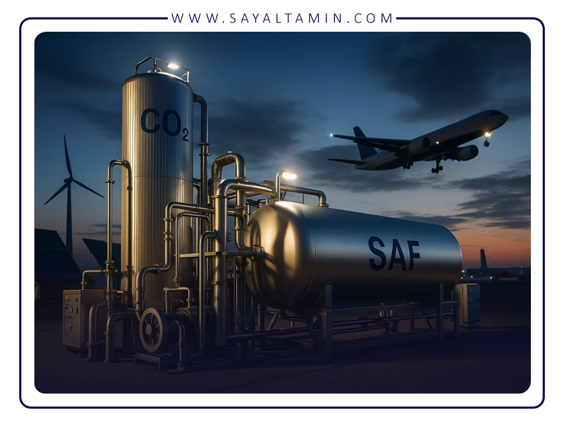 کاربرد CO₂ در تولید سوخت‌های هواپیمایی سبز