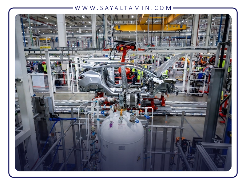 کاربرد اکسیژن در تولید بدنه و شاسی خودروهای الکتریکی