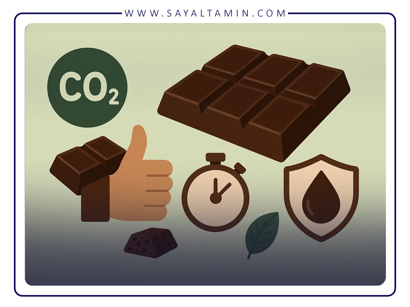 مزایای کلیدی استفاده از دی‌اکسید کربن در شکلات‌سازی