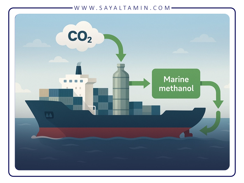 استفاده از CO₂ برای تولید سوخت دریایی سبز