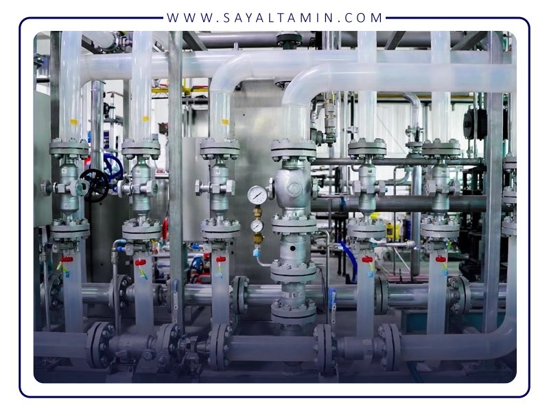 پرژینگ سیستم انتقال گاز طبیعی و گاز احیاکننده