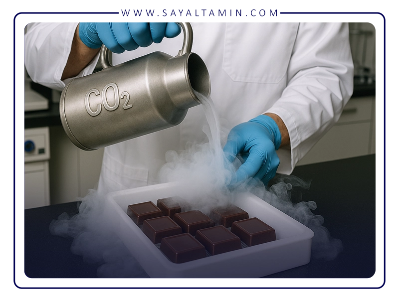 ورود CO₂ به دنیای شکلات از آزمایشگاه تا کارخانه