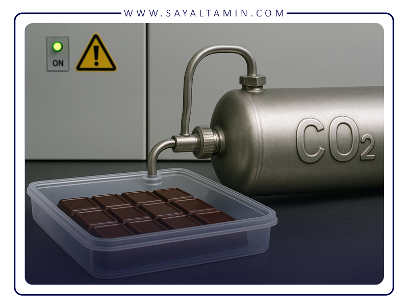  نقش گاز کربن دی‌اکسید در کنترل اکسیداسیون و افزایش ماندگاری شکلات
