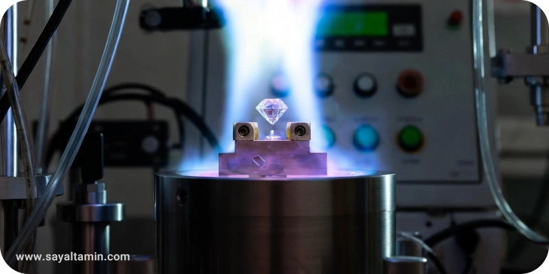 نقش گاز آرگون در تولید الماس مصنوعی به روش CVD