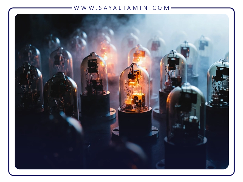 ساختار داخلی لامپ‌های LED و نقاط حساس به محیط گازی