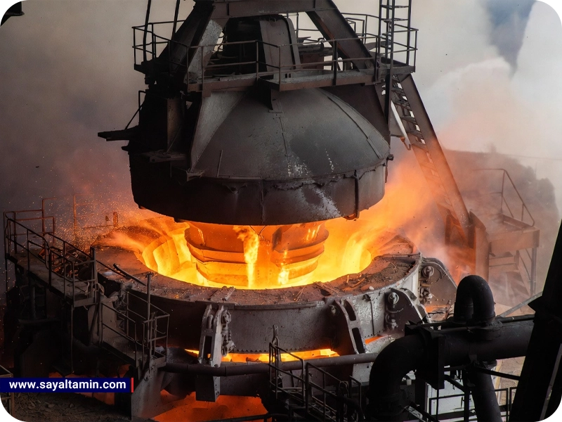 اکسیژن در تولید فولاد به روش کوره قوس الکتریکی