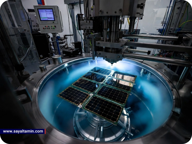 نقش حیاتی آرگون در تولید صنعتی سلول_های خورشیدی پروسکایت